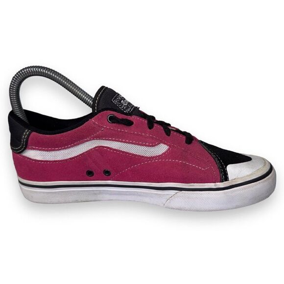 Vans TNT Advanced Prototype Skate Sneakers Pink / Black / White Youth 5 - Picture 7 of 12